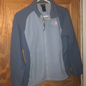 ‼️⭐️MUST GO⭐️‼️ Light blue North Face zip jacket